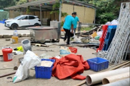 烈日下的“綠色行動”